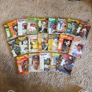 VINTAGE 70S-80S BASEBALL DIGEST LOT 26 ISSUES